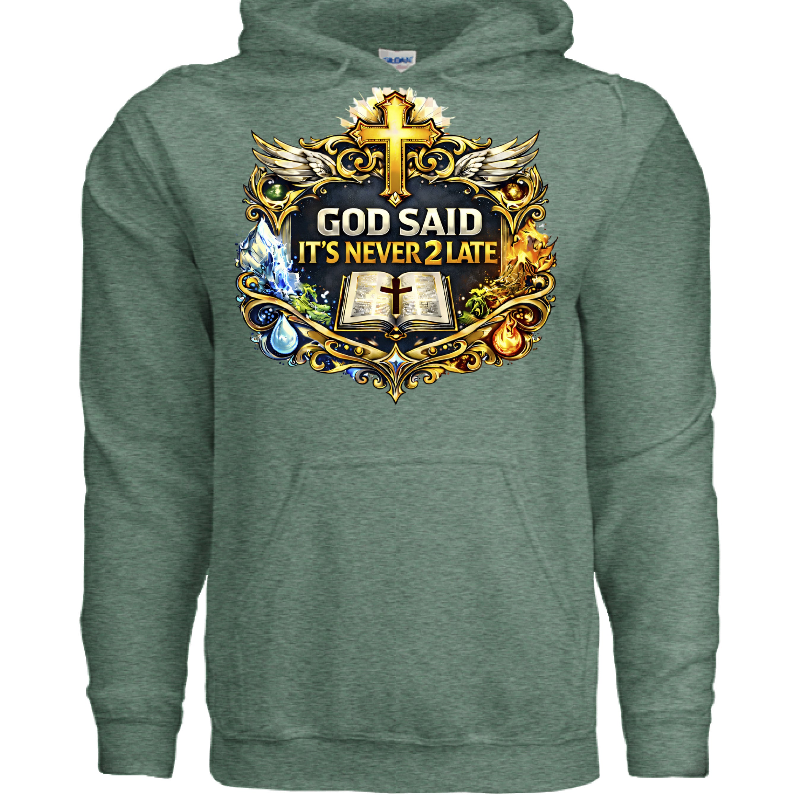 Heather Sport Dark Green - FRONT